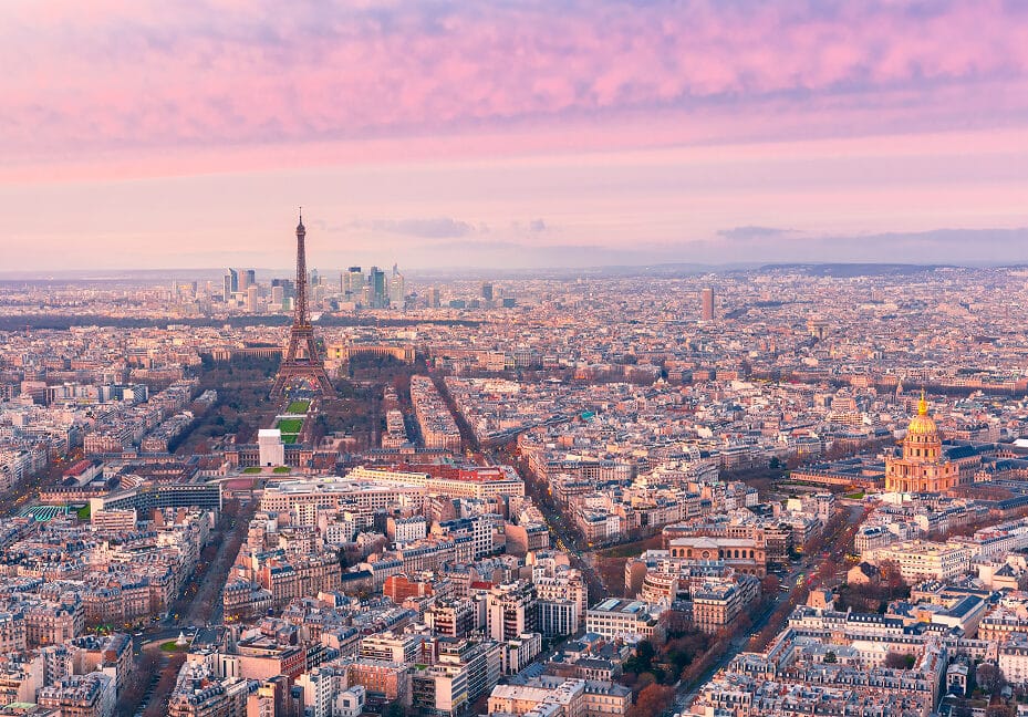 Vue aérienne de Paris – zone d’intervention Stop Aux Nuisibles
