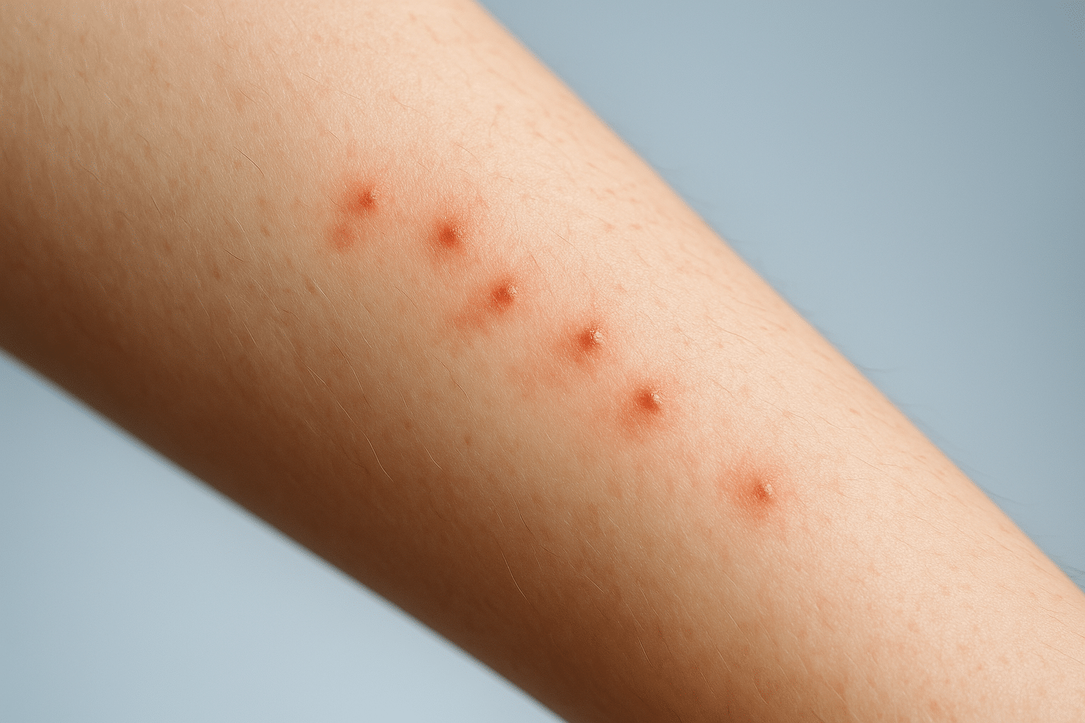 Reconnaître les signes typiques des piqûres de punaises de lit sur la peau