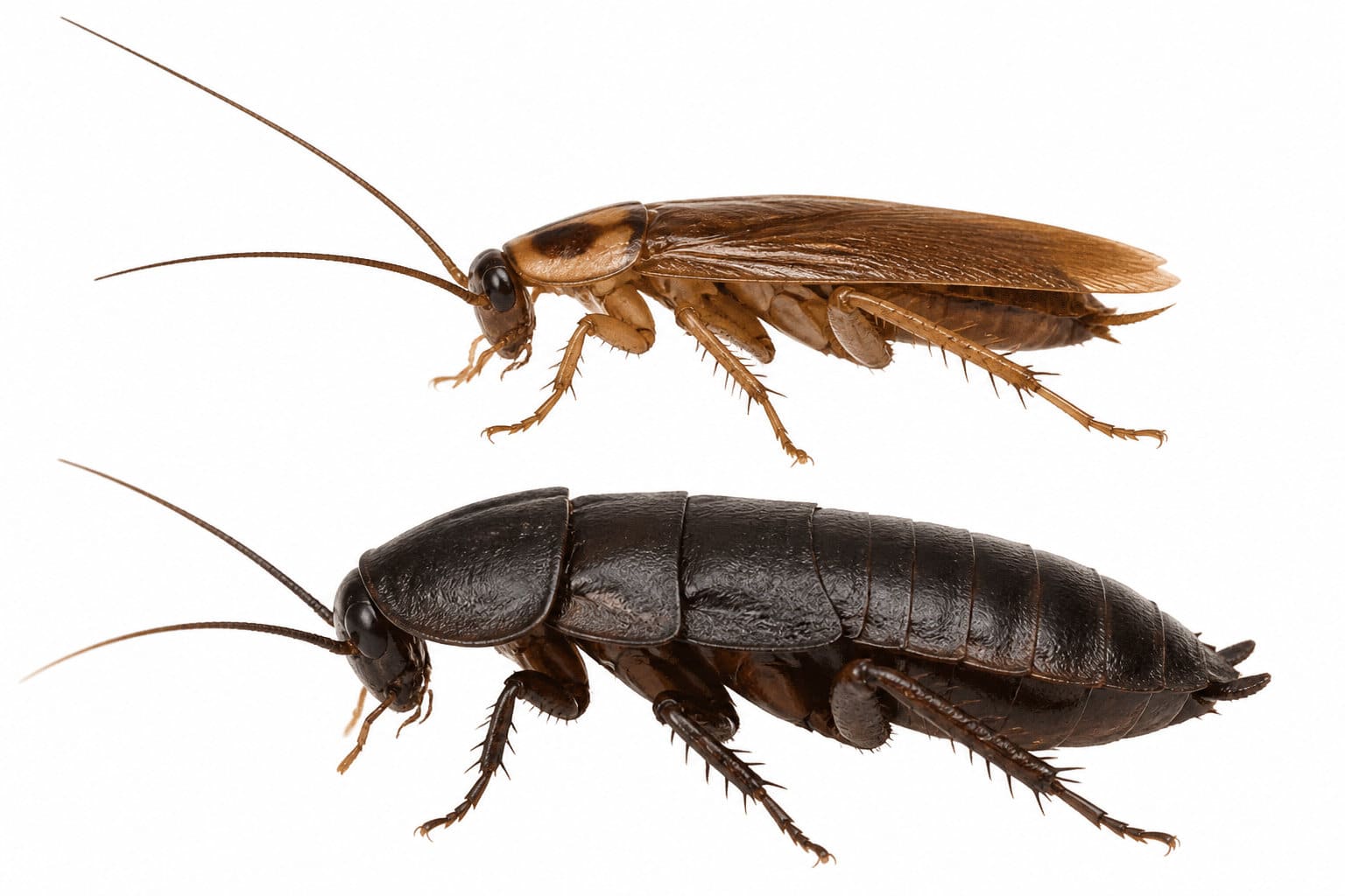 Comparaison entre la blatte germanique (Blattella germanica) et la blatte orientale (Blatta orientalis)